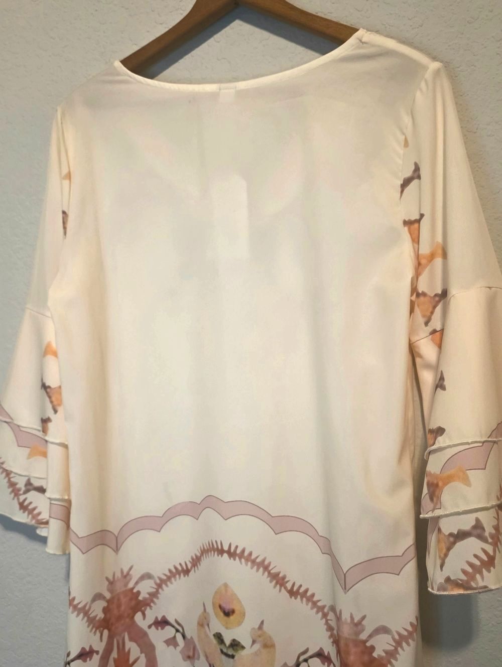 NWT Made with Love Boho Chic Dress Birds Bell Sleeves Fairy Women's Small - Picture 9 of 13